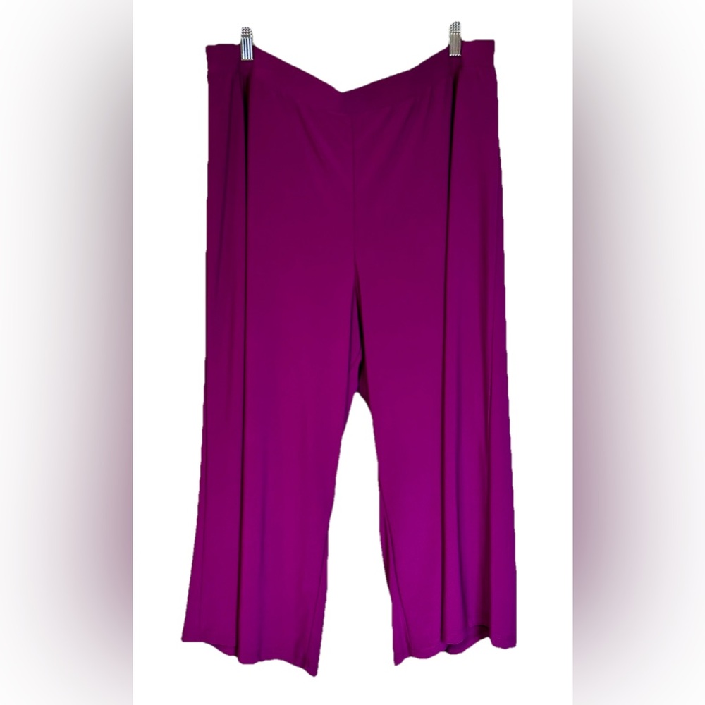 ANTTHONY Original Dress Pant Women's 1X Business Purple Azalea Bloom USA New